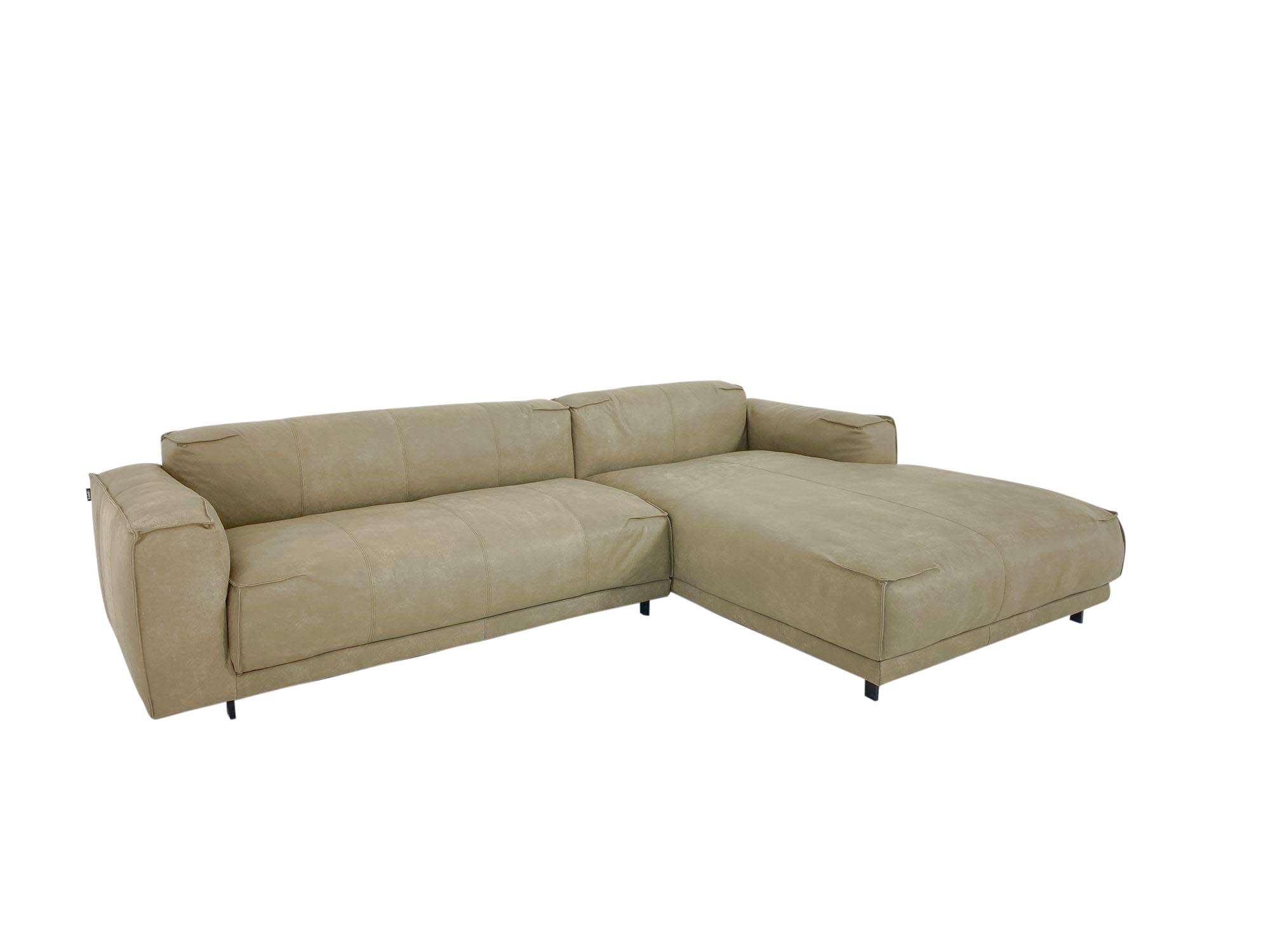 Freistil 136 ROLF BENZ Sofa Mit Recamiere Rechts In Nappa Leder 9221