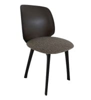 MDF Italia UNIVERSAL Stuhl mit Rücken Eiche braun für den Esstisch oder Objektbereich