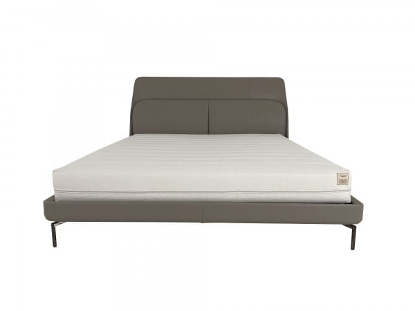 Poltrona Frau COUPÉ DE LUXE Bett in Leder Nest salgemma komplett mit Matratze und Lattenrosten