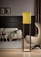 Masiero EBE STL Stehleuchte in goldbraun LED Dimmer Onyx Sockel Masiero EBE STL Stehleuchte in goldbraun LED Dimmer Onyx Sockel