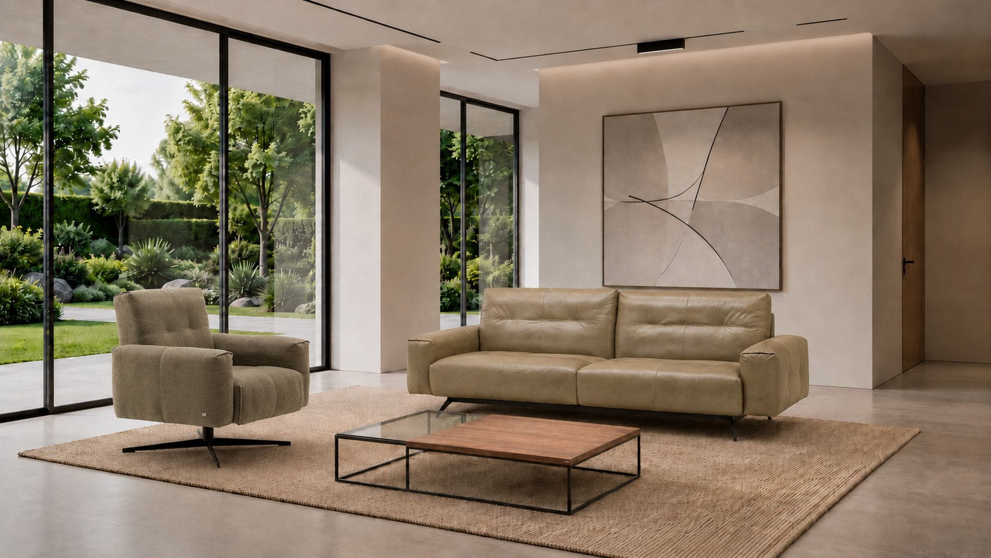 ROLF BENZ 50 Sofa und Sessel für eine repräsentative Sitzgruppe