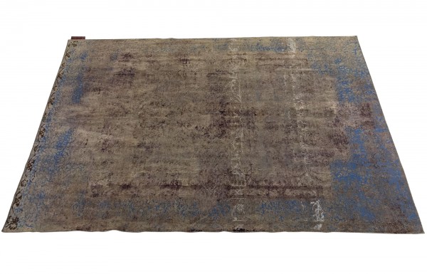 SARTORI ENTIRE KARMA I Vintage Teppich in wunderschönen Erdtönen mit blauen Accenten Farbtönen 298 x