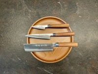 Kamo Katsuyasu - handgefertigte japanische Küchenmesser des Meisters in Damaststahl Obst & Gemüse Se