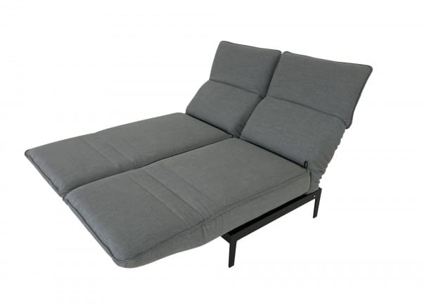 ROLF BENZ MERA Sofa in neuer Stofffarbe umbragrau mit Liegerücken im Sonderangebot