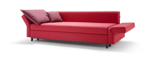 SIGNET GOOD LIFE Sofa mit klappbarer Armlehnen im Stoff Lesa marsala zum Sonderpreis