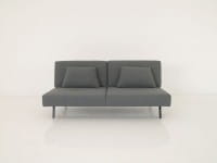 Brühl CONCERT Sofa in Stoff grau mit Kissen und Bettfunktion