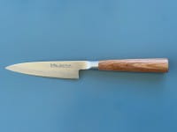 Katsuyasu Kamo Petty 120 – japanisches Damaststahl Messer für die anspruchsvolle Küche