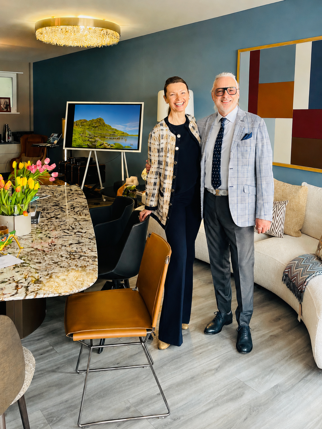 Patrycja Izabela Schubert and Peter Schubert of izabela K. Liechtenstein for international furniture and interior project enquiries