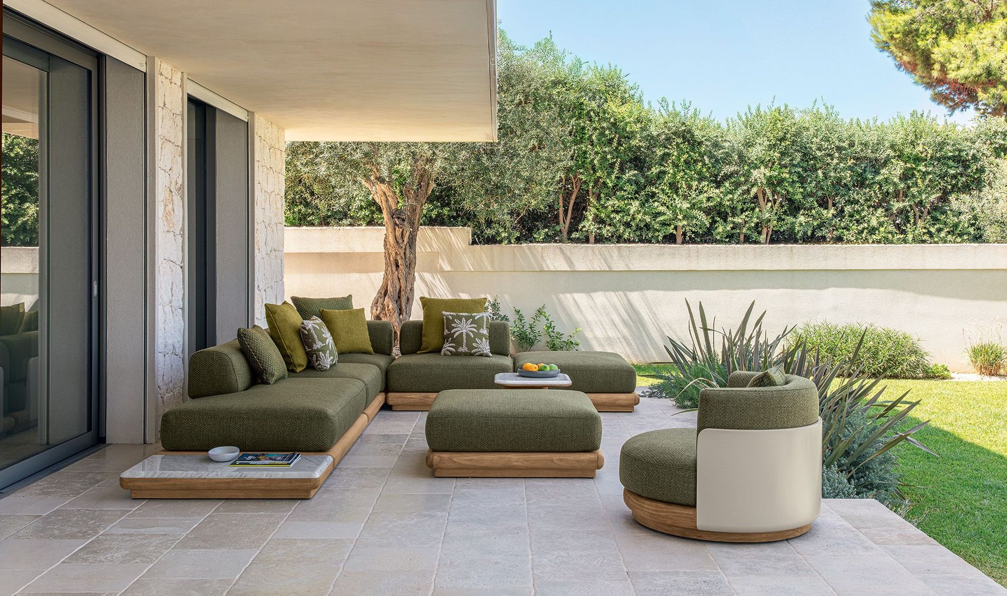 Talenti Outdoor Sofa und italienische Gartenmöbel für Terrasse, Garten und Poolbereich