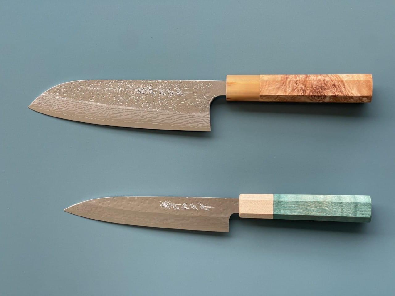 Katsuyasu Kamo Echizen Selection – Santoku 170 Juhyo & Petty 150 Shizuku