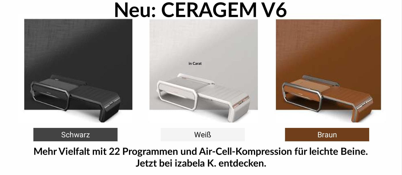 Ceragem V6 Therapie Massageliege mit Luftzellen Massagefunktion