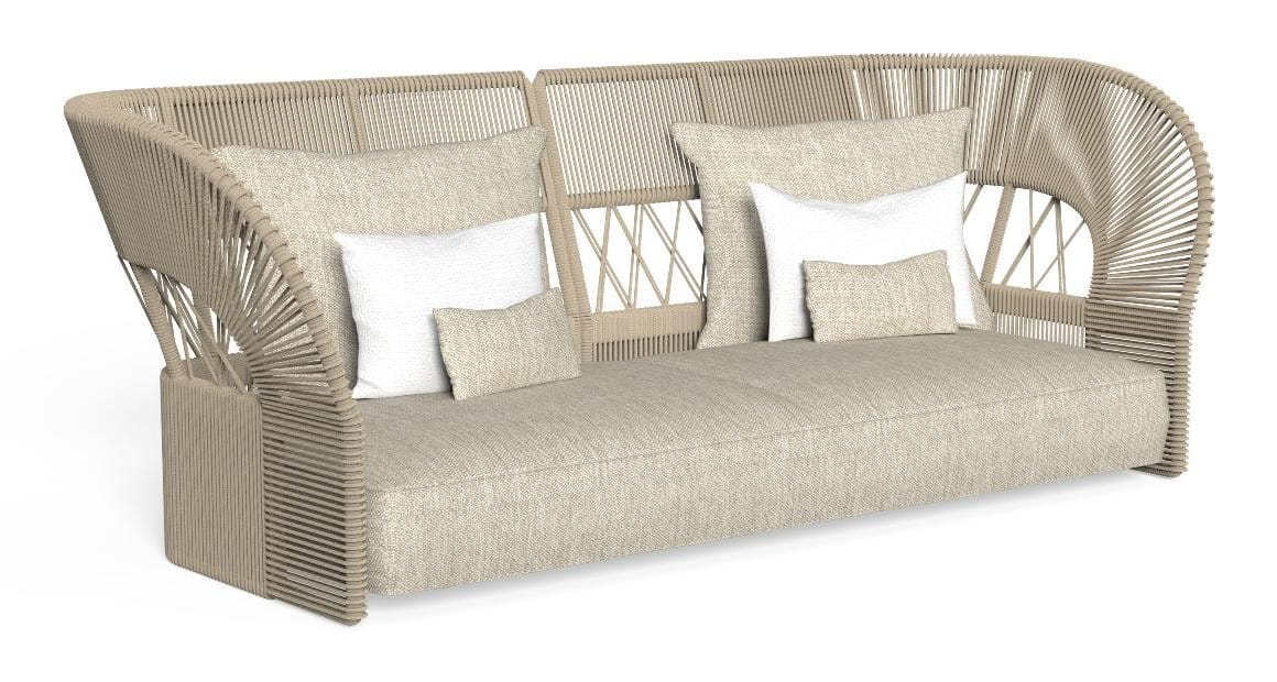 TALENTI CLIFF DECO Sofa in beige mit Polstern und passenden Couchtischen für Garten und Terrasse