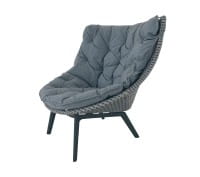 DEDON MBRACE WING CHAIR ALU Hochlehner Sessel in baltic mit Polsterauflage DEDON MBRACE WING CHAIR ALU Hochlehner Sessel in baltic mit Polsterauflage