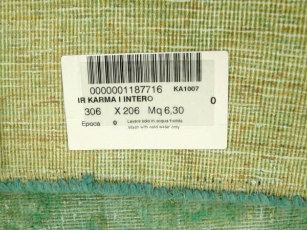 SARTORI KARMA INTERI Vintage Teppich in zarten türkis Tönen