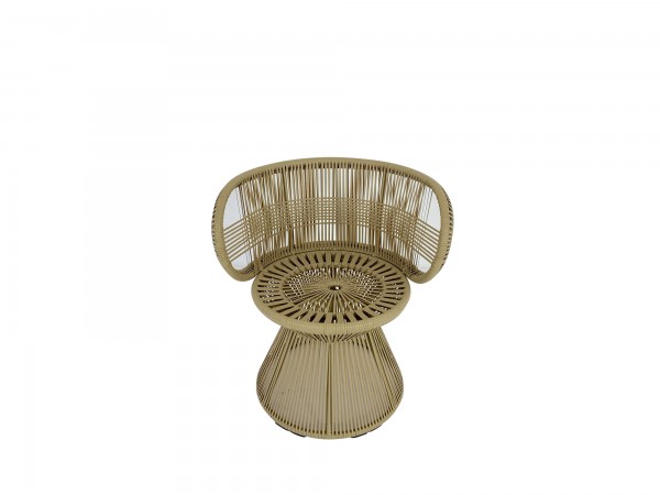 DEDON CIRQL ARMCHAIR CENTRAL BASE Armlehnstuhl mit Standfuß in der Farbe ginger