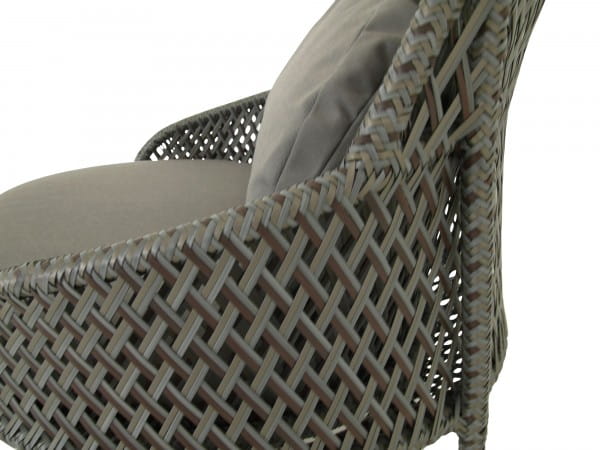 Dedon AHNDA Hochlehner Sessel mit Kissen Sessel in der Farbe graphit