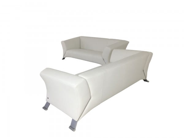 ROLF BENZ 322 Sofa Garnitur Design Klassiker im Set in Nappa Leder weiß