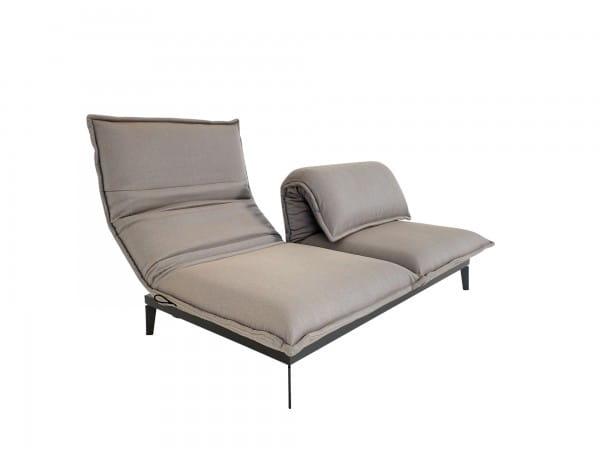 ROLF BENZ NOVA Sofa in graubeigen Schurwollstoff zum Liegen, Relaxen und gemütlichen Sitzen