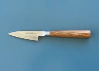 Kamo Katsuyasu Petty 80 - handgefertigtes japanisches Küchenmesser des Meisters in Damaststahl