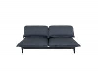 ROLF BENZ NOVA Sofa im graphitgrauen edlen Schurwollstoff zum Liegen, Relaxen und gemütlichen Sitzen