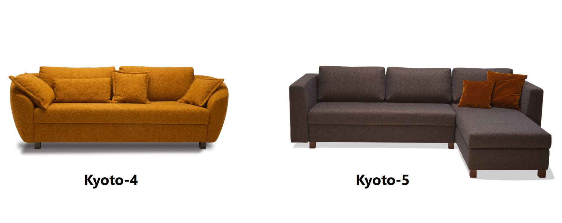 Signet Kyoto-4 und Kyoto-5 Schlafsofas