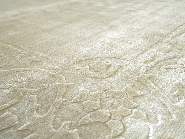 SARTORI SAN MARCO Teppich in offwhite grau und beige Farbtönen 230 x 180 cm
