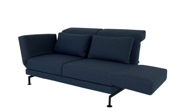 Brühl MOULE MEDIUM Sofa 2 mit Drehsitzen im blaubraunen Stoff