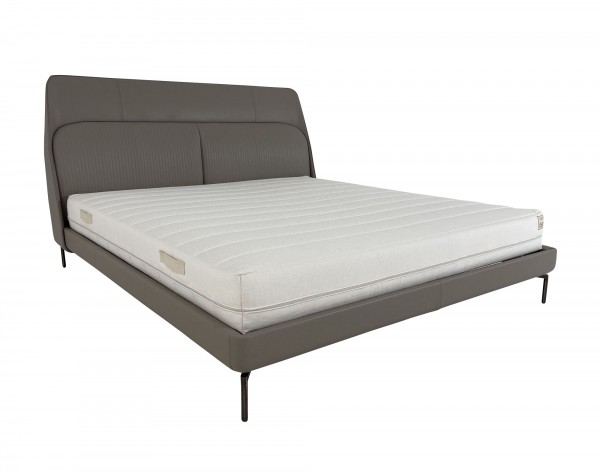 Poltrona Frau COUPÉ DE LUXE Bett in Leder Nest salgemma komplett mit Matratze und Lattenrosten