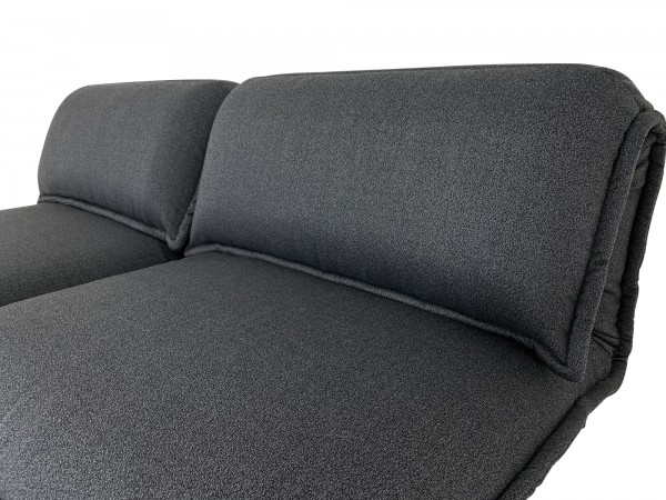 ROLF BENZ NOVA Sofa im graphitgrauen edlen Schurwollstoff zum Liegen, Relaxen und gemütlichen Sitzen