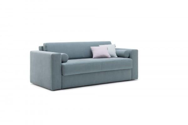 freistil 143 ROLF BENZ das superschnelle Schlafsofa mit Lattenrost und Matratze in Stoff pastelltürk