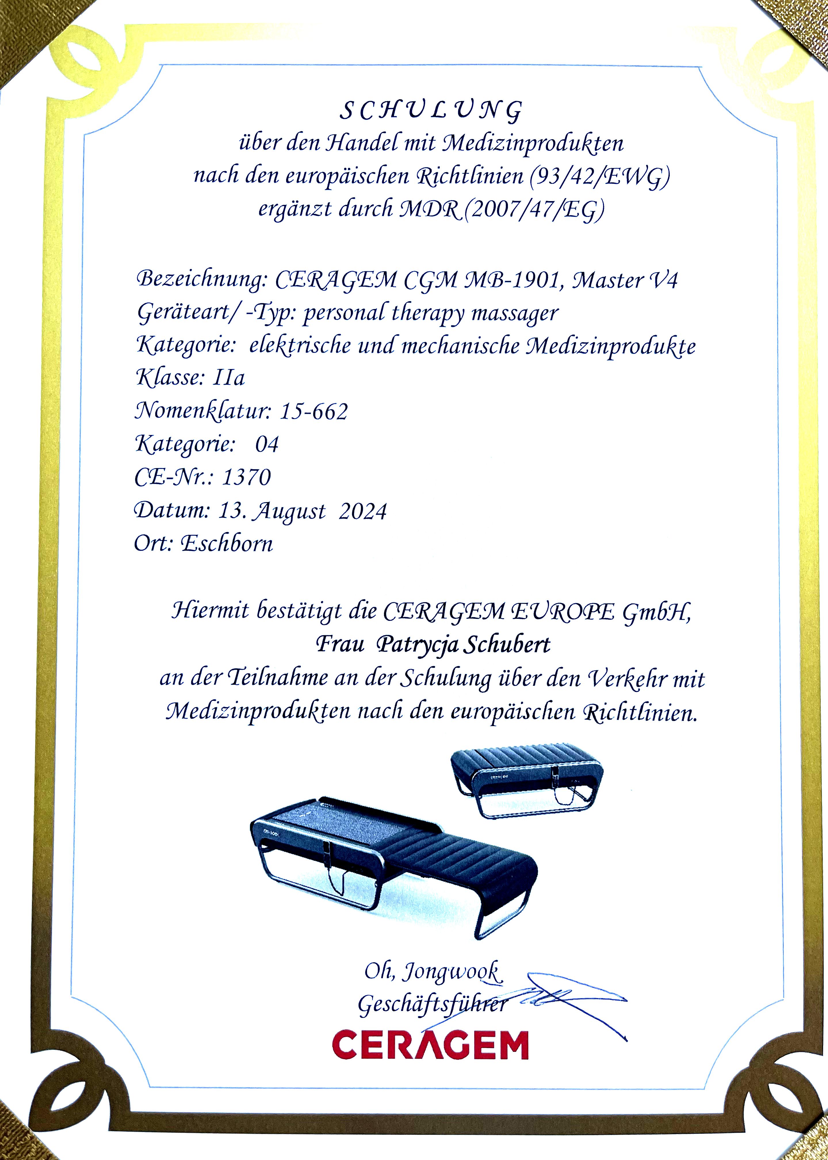 Patrycja SChubert Medizinprodukt Beraterin