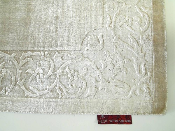 SARTORI SAN MARCO Teppich in offwhite grau und beige Farbtönen 230 x 180 cm