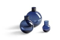 Poltrona Frau BLUE PALLO Vase in Glas Nachtblau mundgeblasen in 3 verscheiden Grössen erhältlich