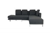 Brühl FOUR-TWO compact Sofa mit Recamiere und Bettfunktion in Stoff dunkelgrau Brühl FOUR-TWO compact Sofa mit Recamiere und Bettfunktion in Stoff dunkelgrau