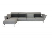 Brühl MOULE MEDIUM Sofa 3 mit Recamiere im graubeigen Stoff und Drehsitz rechts Brühl MOULE MEDIUM Sofa 3 mit Recamiere im graubeigen Stoff und Drehsitz rechts