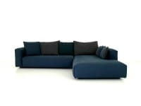 Rolf Benz MIO Lounge Garnitur im Stoff blau mit vielen Kuschelkissen Rolf Benz MIO Lounge Garnitur im Stoff blau mit vielen Kuschelkissen