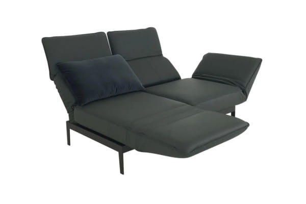 ROLF BENZ MERA Sofa mit Drehsitzen und Relaxrücken in 14 verschiedenen Lederfarben