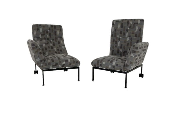 Brühl RORO small zwei Liege Sessel mit grafischem Muster