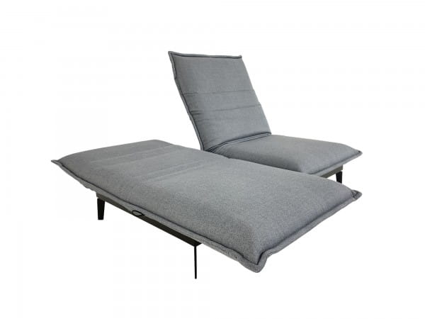 ROLF BENZ NOVA Sofa in basaltgrauen Schurwollstoff zum Liegen, Relaxen und Sitzen