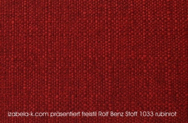 freistil 173 ROLF BENZ Sessel in rubinroten Stoff aus der Gummibärenbande