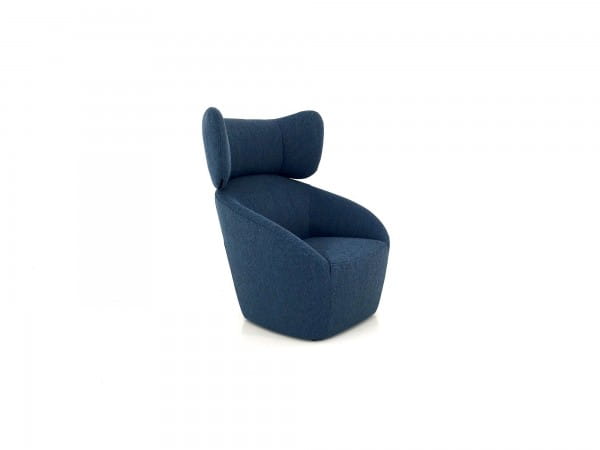 freistil 178 ROLF BENZ Hochlehn-Sessel in Stoff blau oder 20 anderen Farben wählbar